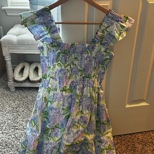 Hill House Home Elizabeth Hydrangea mini nap dress - blue and purple from 2023